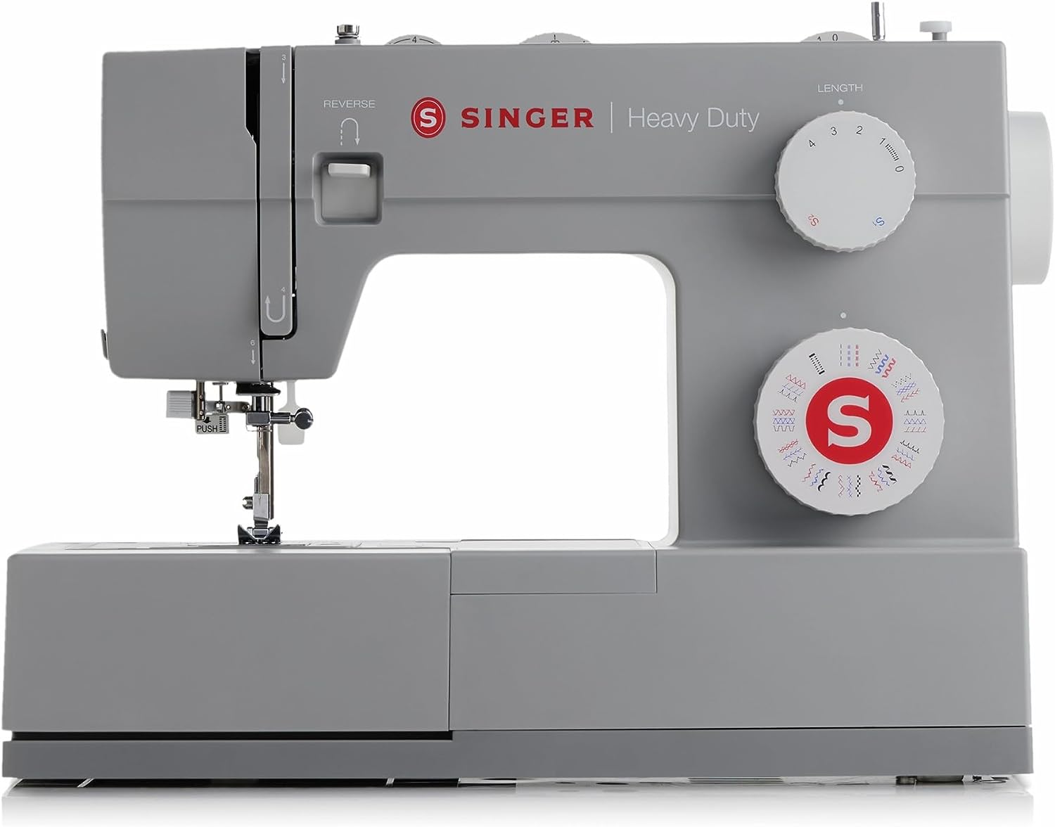 SINGER Heavy Duty Sewing Machine With Included Accessory Kit. 110 Stitch Applications 4432. Perfect For Beginners. Gray