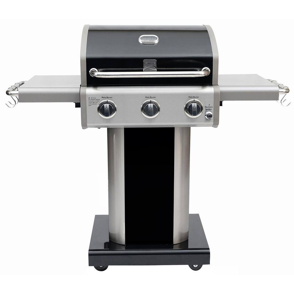 KENMORE PG-4030400LD 3-Burner Pedestal Grill in Black