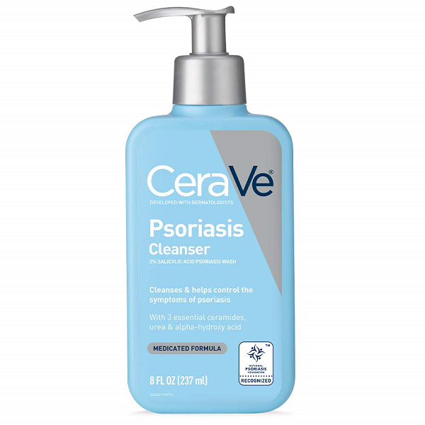 CeraVe Cleanser for Psoriasis Treatment | With Salicylic Acid for Dry Skin
