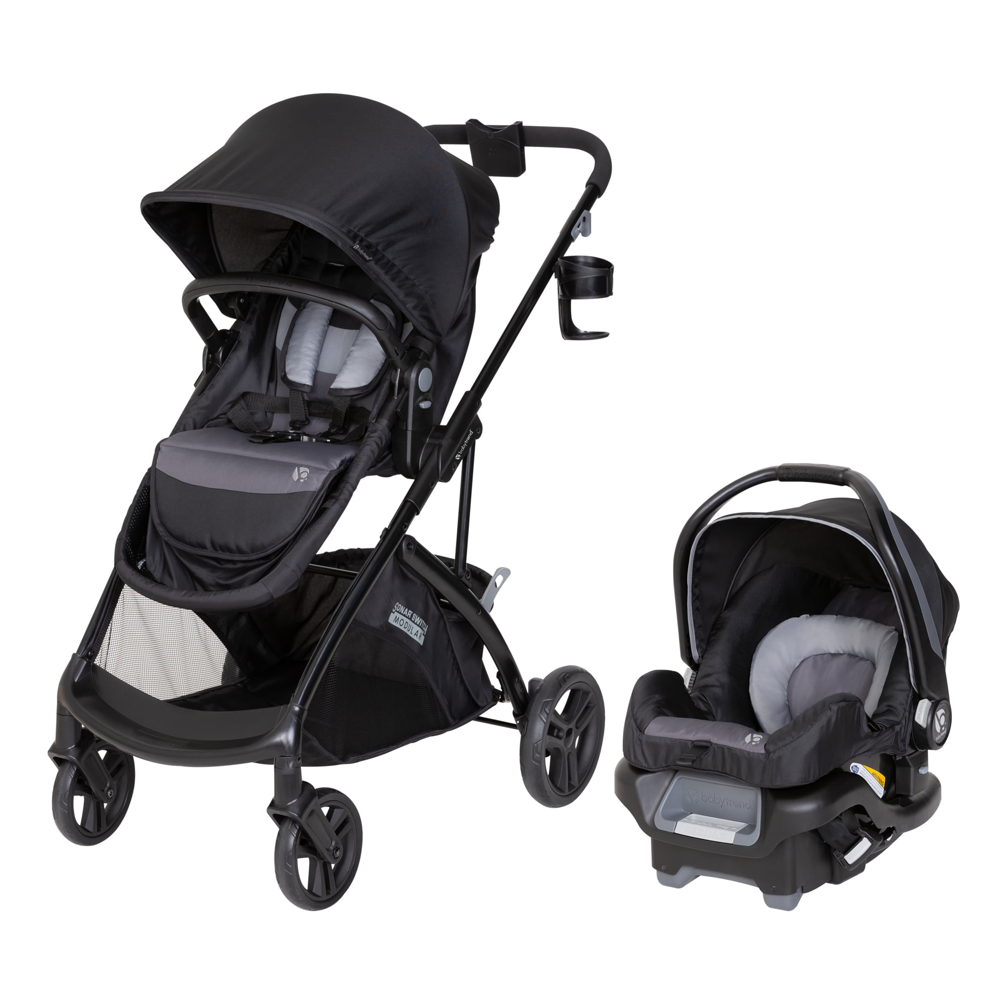 Baby Trend Sonar™ Switch 6-in-1 Modular Travel System Stroller. Desert Gray