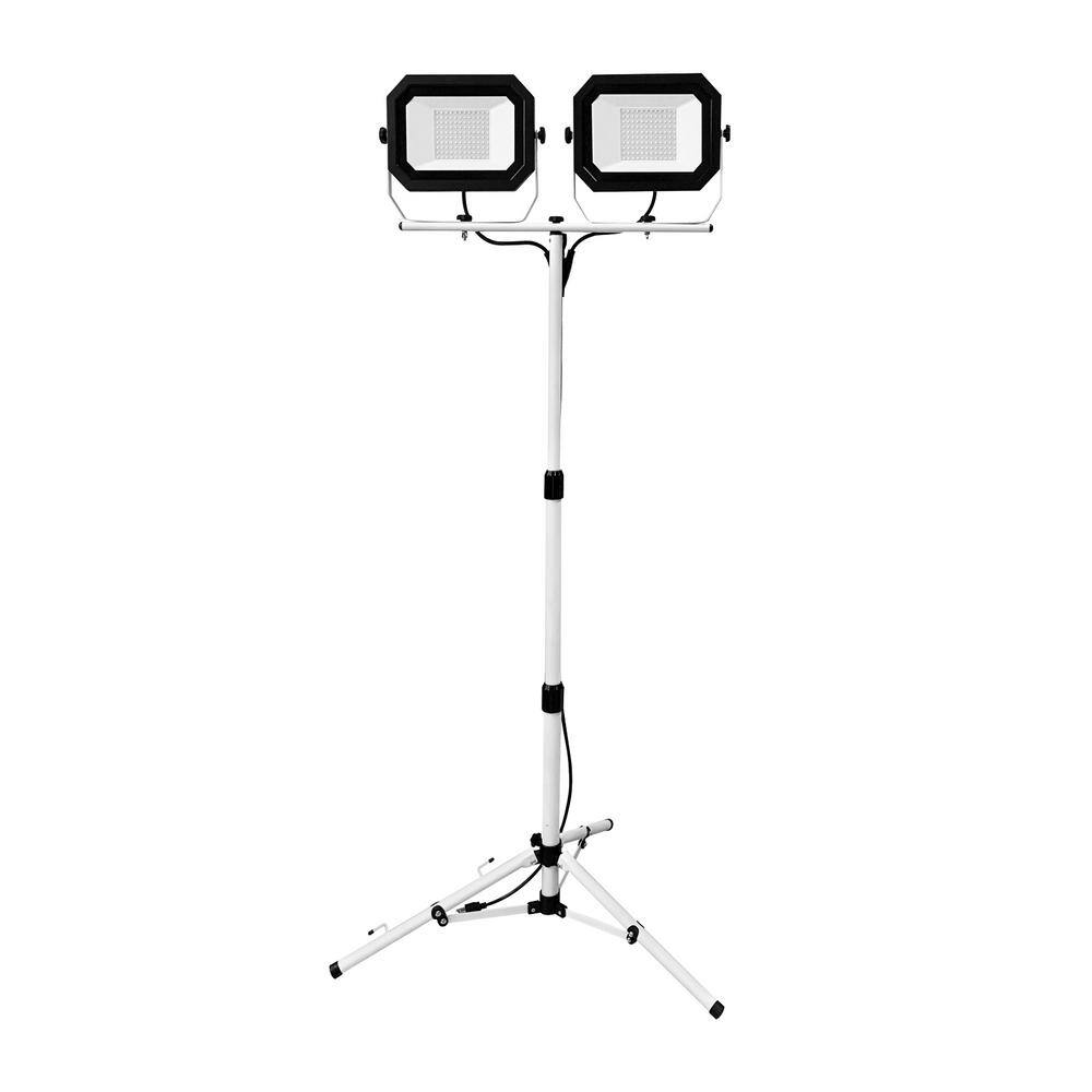 Pinegreen Lighting CL-TWL20K 20.000 Lumens Dual-Head LED Work Light with Adjustable Tripod and 6 ft. Power Cord