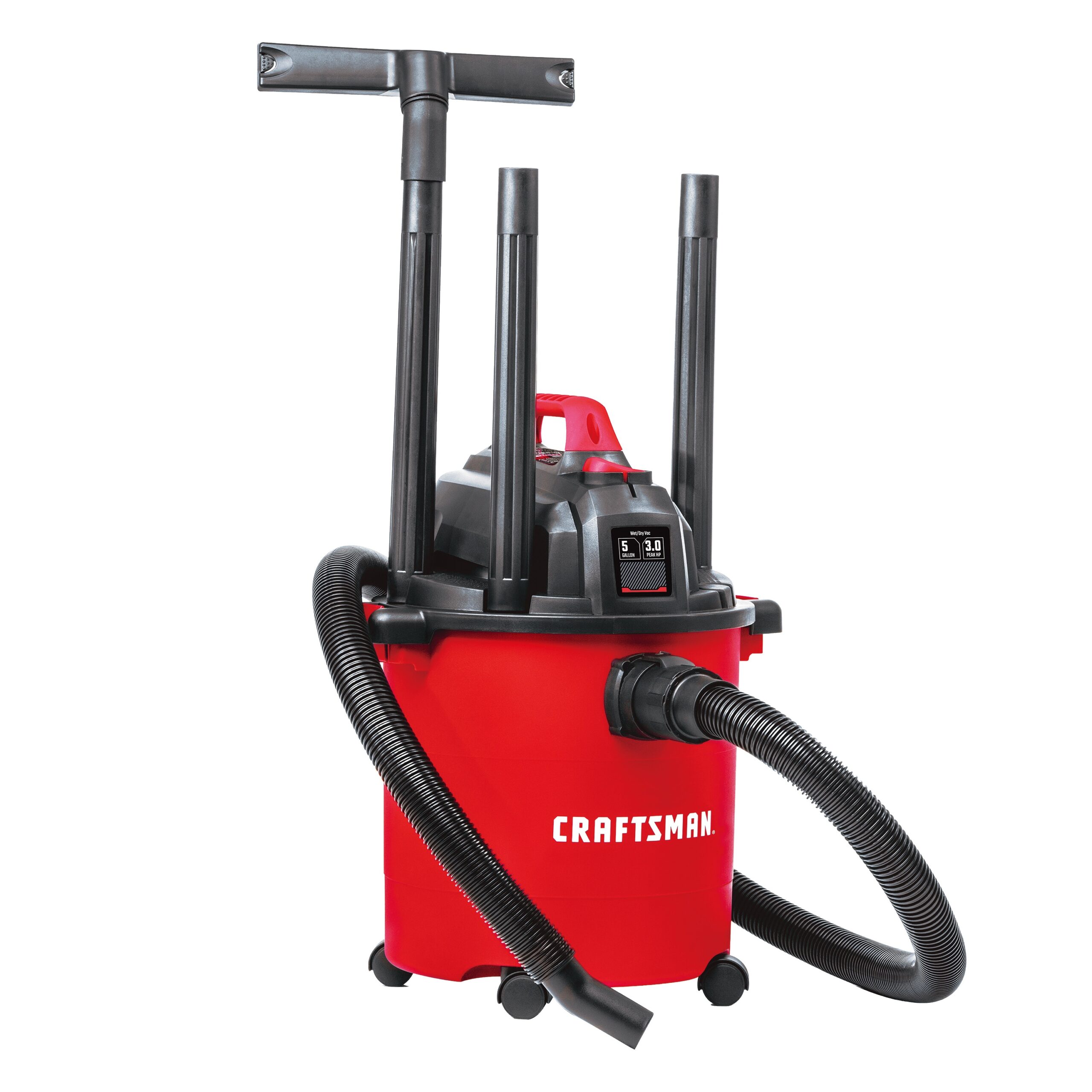 CRAFTSMAN 5-Gallons 3-HP Corded Wet/Dry Shop Vacuum with Accessories Included