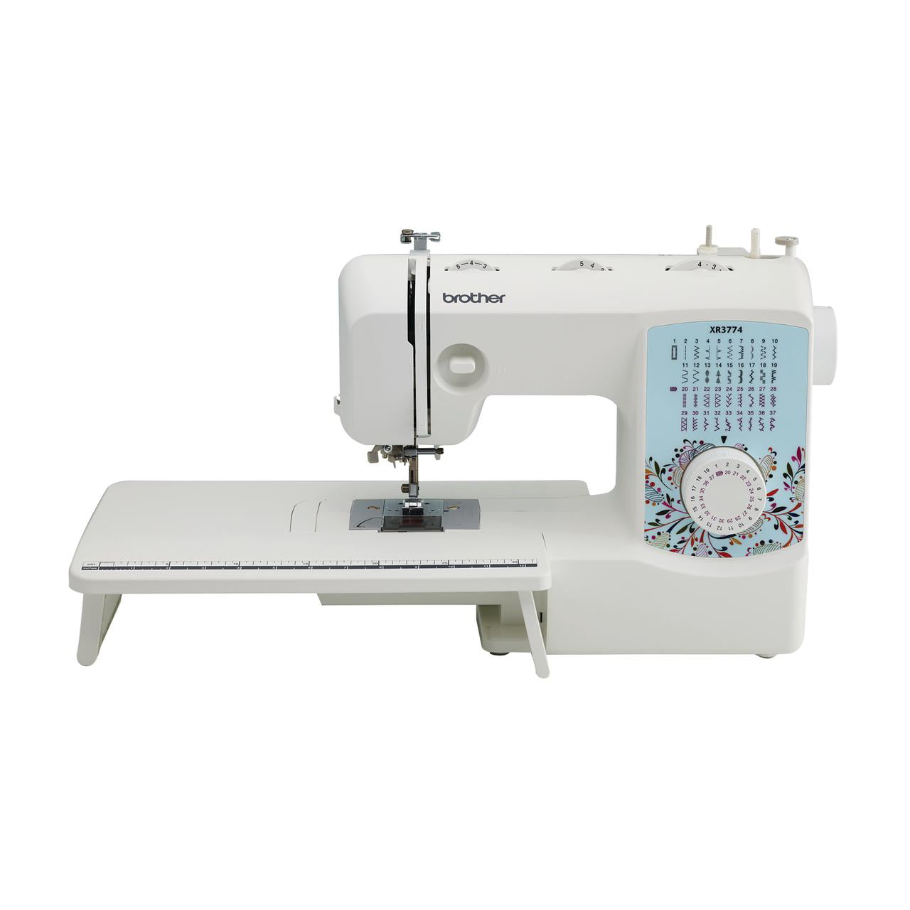 Brother XR3774 Sewing And Quilting Machine With 37 Built-In Stitches. Wide Table. 8 Included Sewing Feet