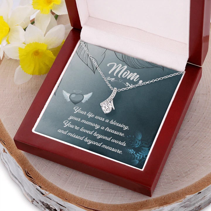 Mom Necklace – Diamond Necklace. Gift for Mom. Mother's Day Gifts