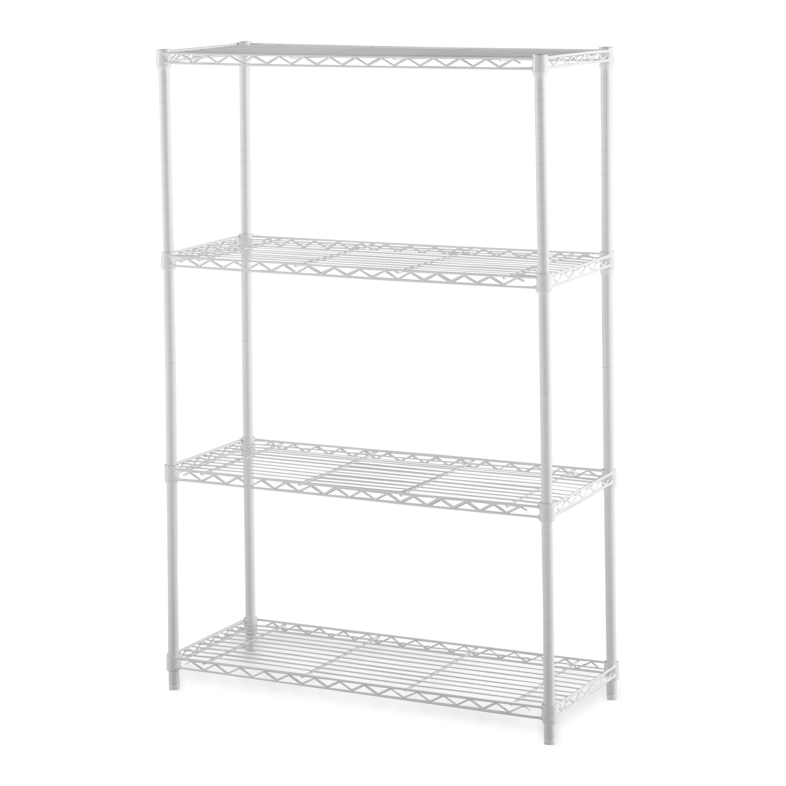 Hyper Tough 4 Tier Wire Shelf Unit White. 1400 lb Capacity