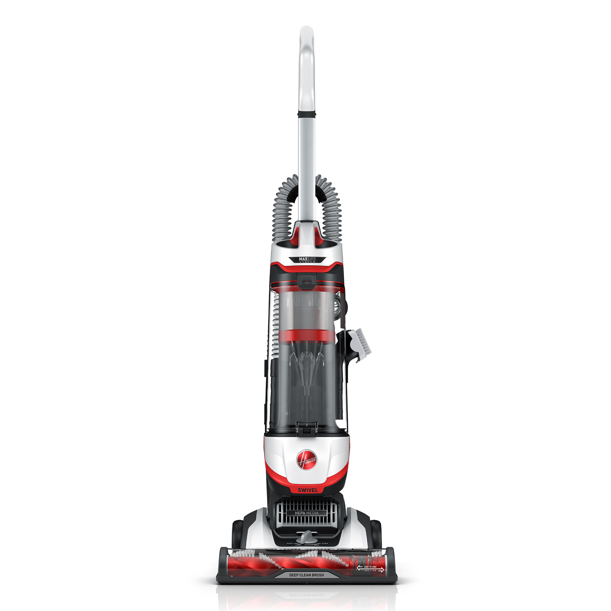 Hoover MAXLife PowerDrive Elite High Performance Swivel XL Bagless Upright Vacuum Cleaner with HEPA Media Filtration. UH75110