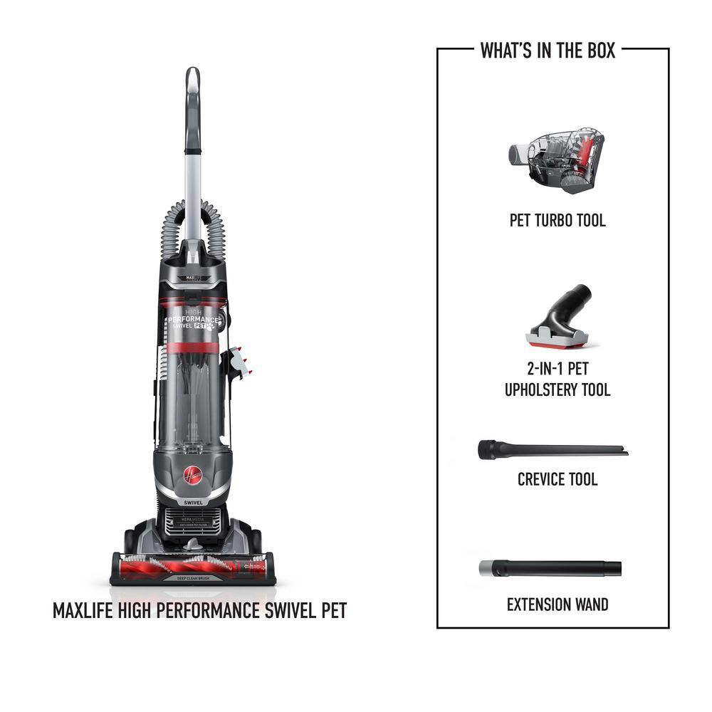 HOOVER UH75120-FH14020 MAXLife High-Performance Swivel Pet Upright Vacuum Cleaner and CleanSlate Pro Portable Carpet and Upholstery Cleaner