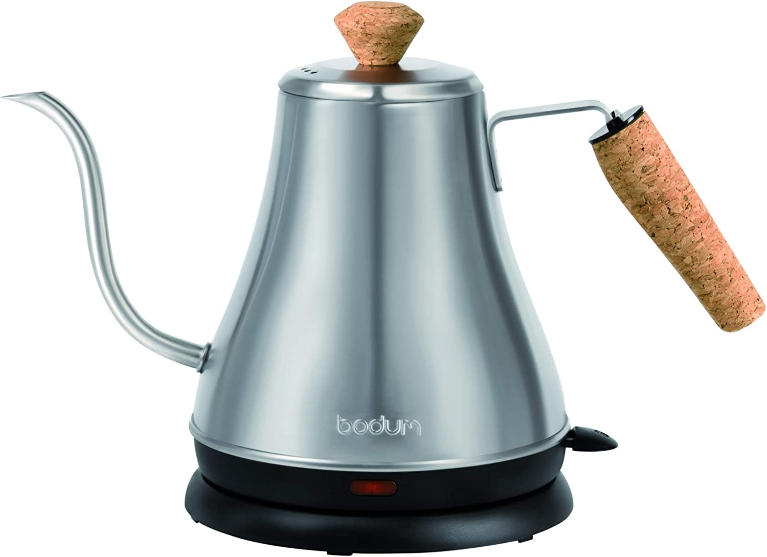 Bodum 11883-57US Melior Gooseneck Electric Water Kettle. 27 Ounces. Matt Chrome