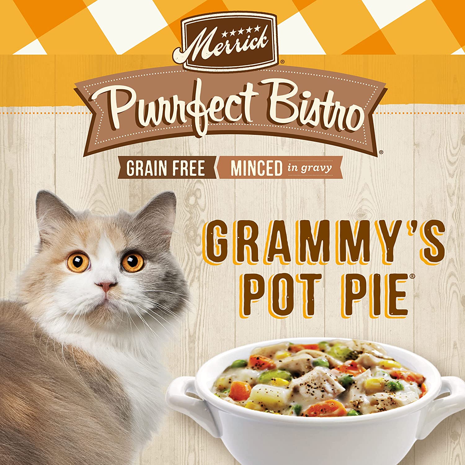 Merrick Purrfect Bistro Grain Free Canned Wet Cat Food (Case of 24) - Grammy-s Pot Pie