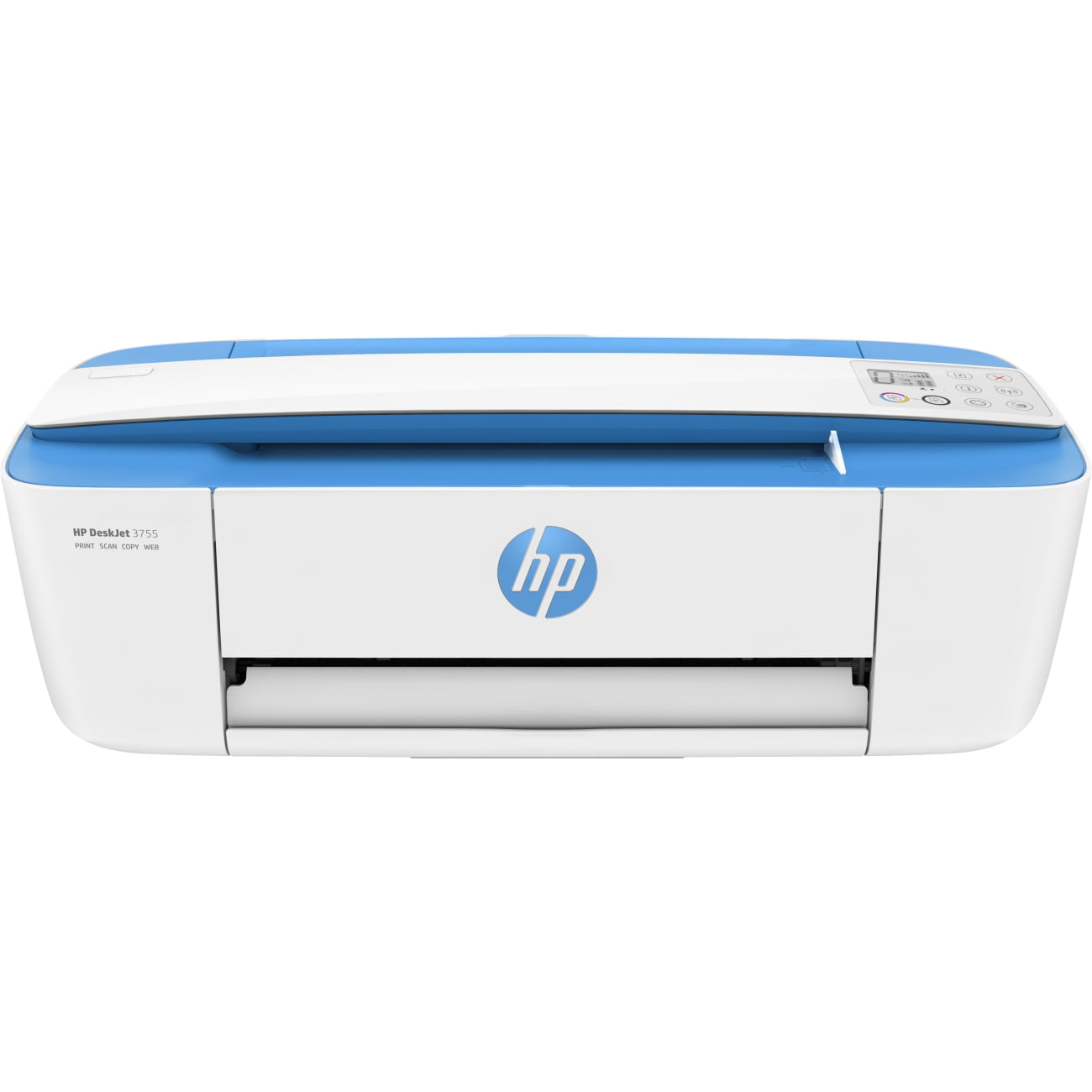 HP DeskJet 3755 All-in-One Inkjet Printer. Color Mobile Print. Copy. Scan. Blue