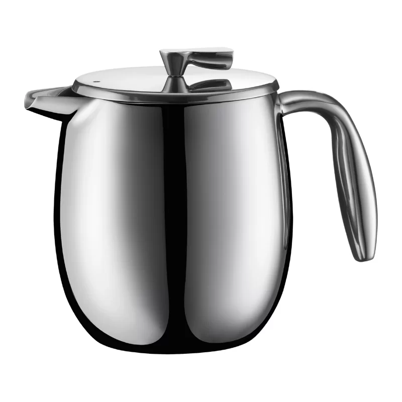 Bodum COLUMBIA Coffee Maker. Thermal French Press Coffee Maker. Stainless Steel. 17 Ounce