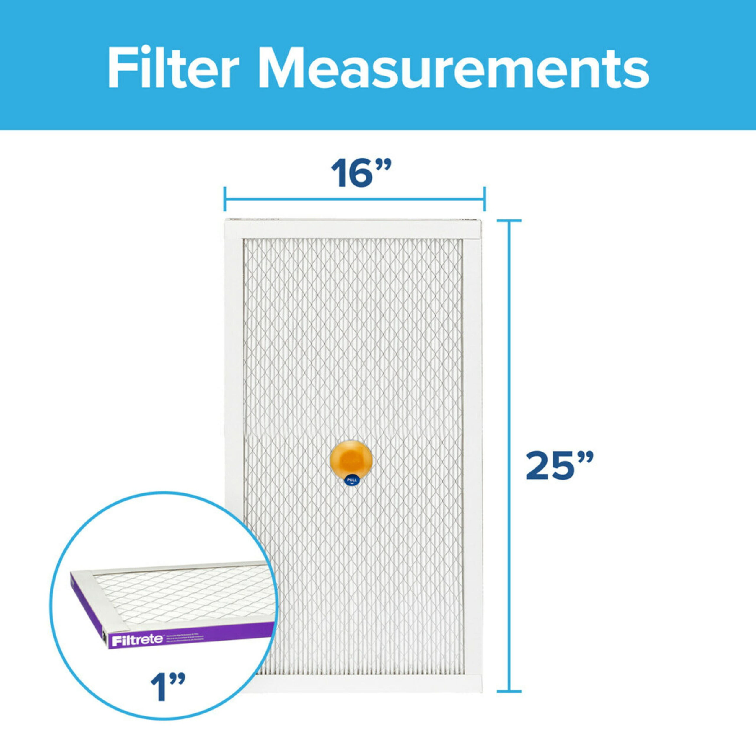 Filtrete Smart 16x25x1. MERV 12. Allergen. Bacteria Virus HVAC Air and Furnace Filter. 1500 MPR. 1 Filter