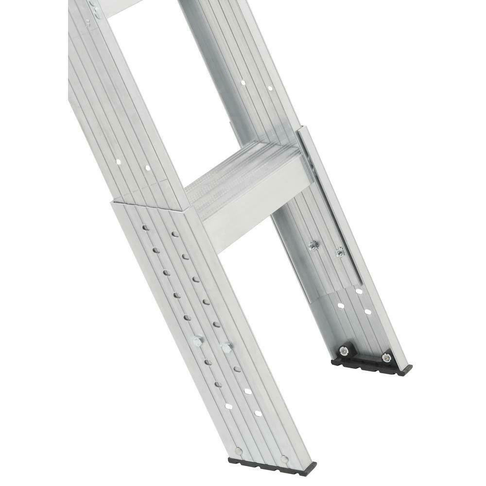 Louisville Ladder AA2510I 7 ft. 8 in. to 10 ft. 3 in.. 25.5 in. x 54 in. Aluminum Attic Ladder with 375 lbs. Maximum Load Capacity