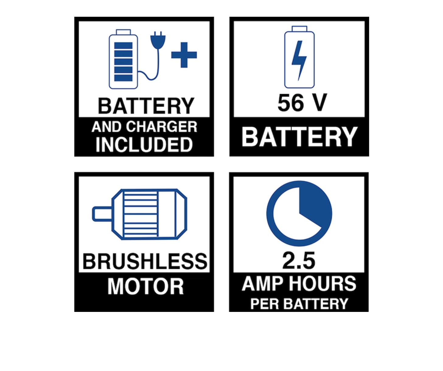 EGO LB5302 POWER+ 56-volt 530-CFM 110-MPH Brushless Handheld Cordless Electric Leaf Blower 2.5 Ah (Battery & Charger Included)