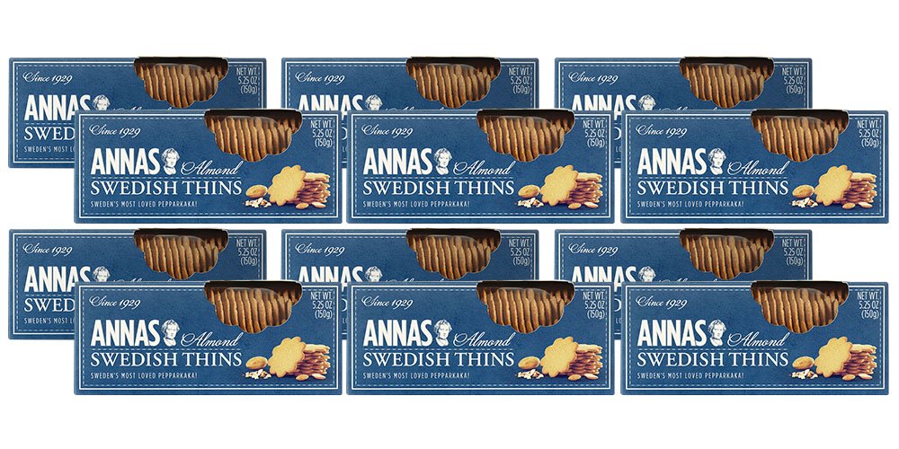 Annas Thins – Ginger Pepparkakor – 5.25 Ounce (Pack of 12)