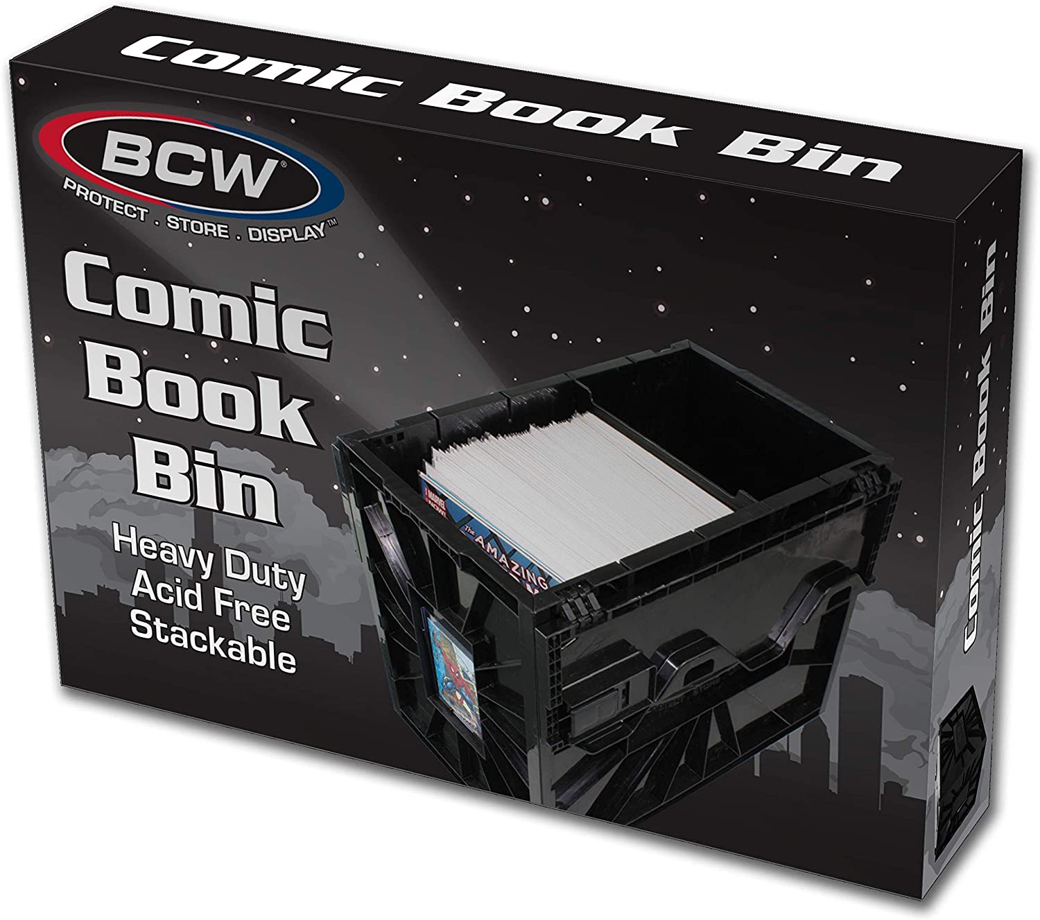 BCW Short Comic BIN - Plastic - Black