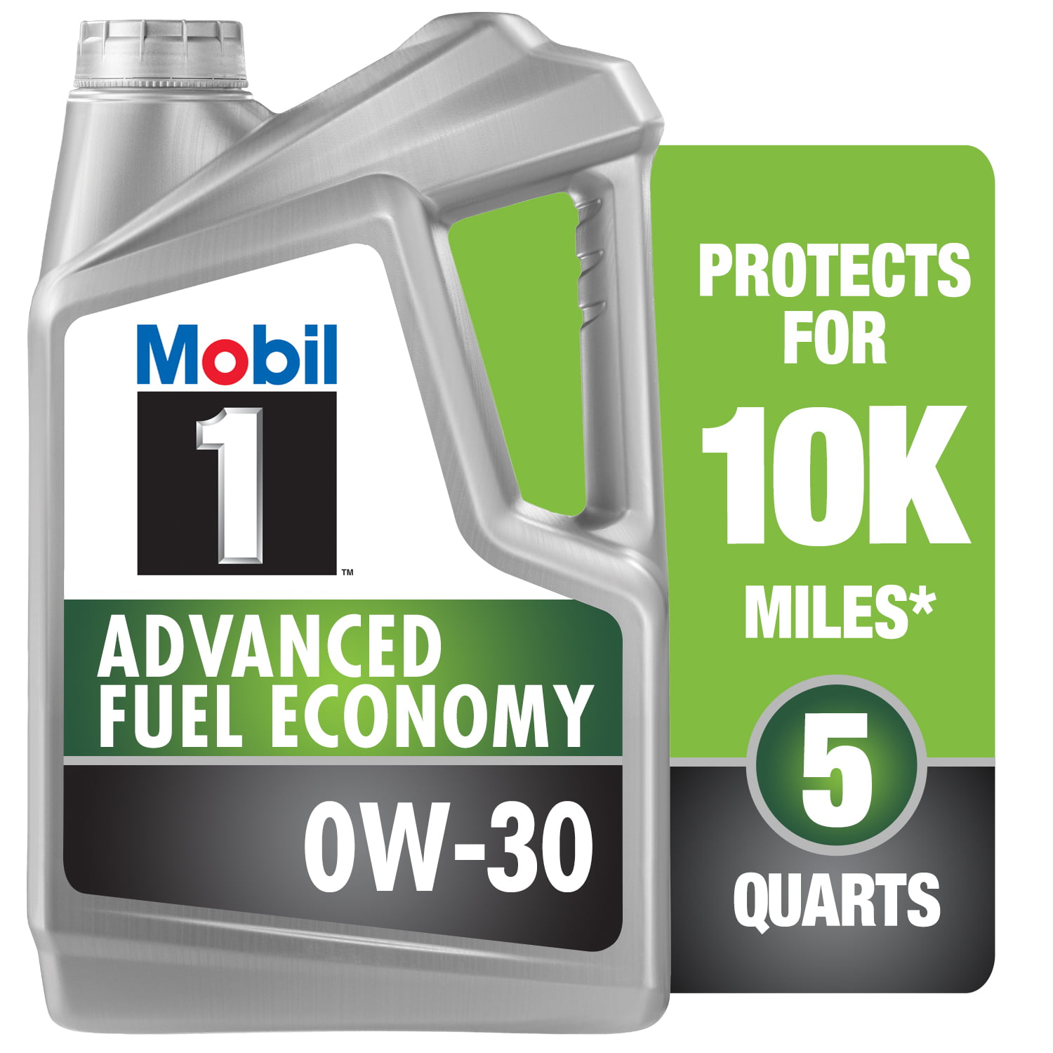 Mobil 1 Advanced Fuel Economy Full Synthetic Motor Oil 0W-30. 5  qt