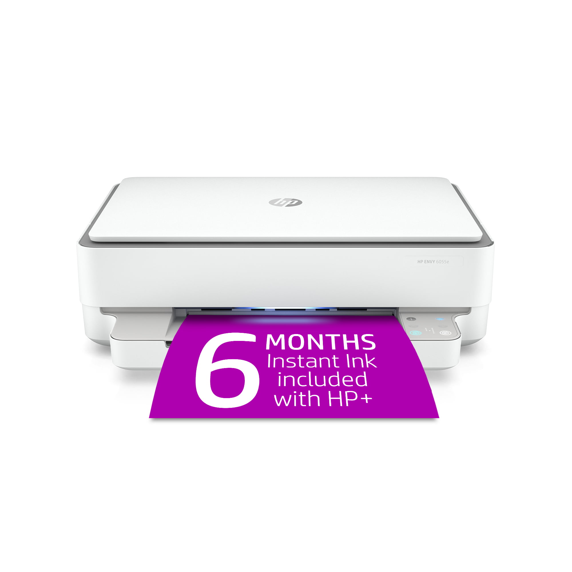 HP ENVY 6055e All-in-One Wireless Color Inkjet Printer -  6 months free Instant Ink with HP+