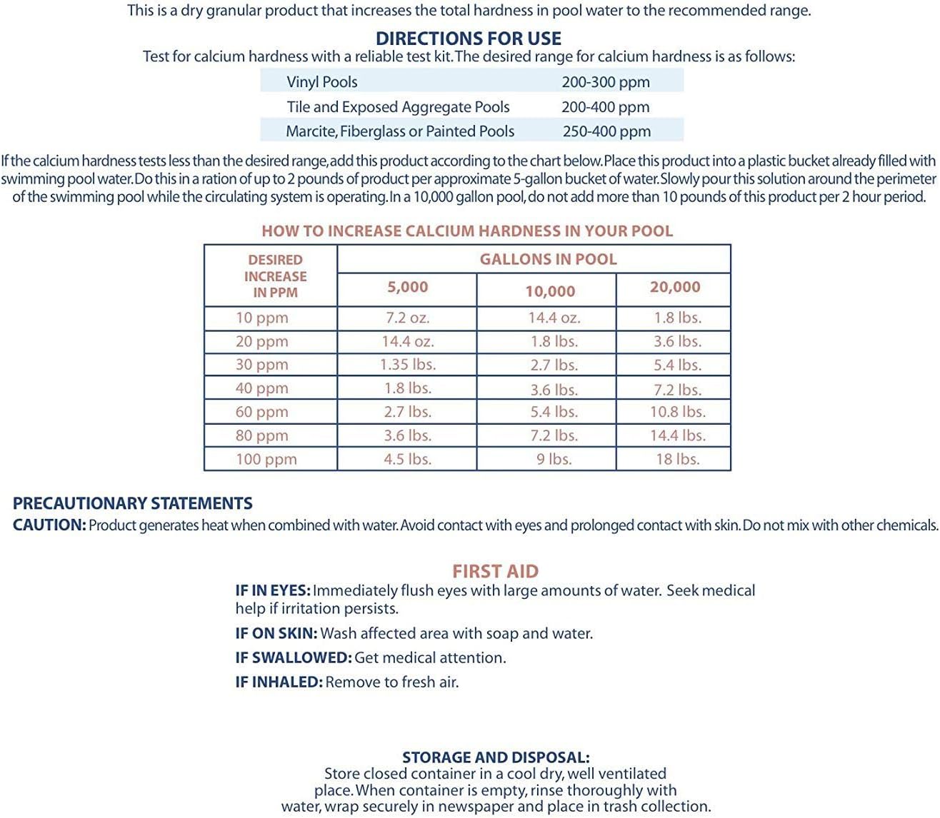 Robelle 2825 25 Pounds Pool Calcium Increaser. 25-Pounds (Bucket)