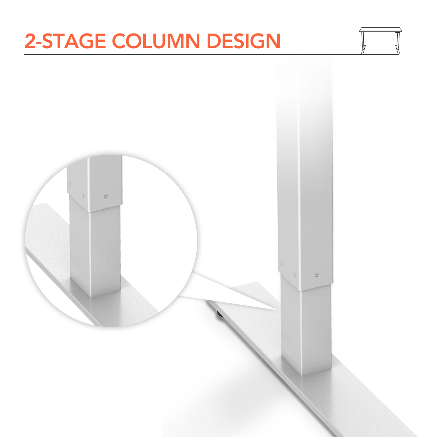 FlexiSpot 42″ x 24″ Ergonomic Home Office Electric Height Adjustable Desk White Frame+ White Top