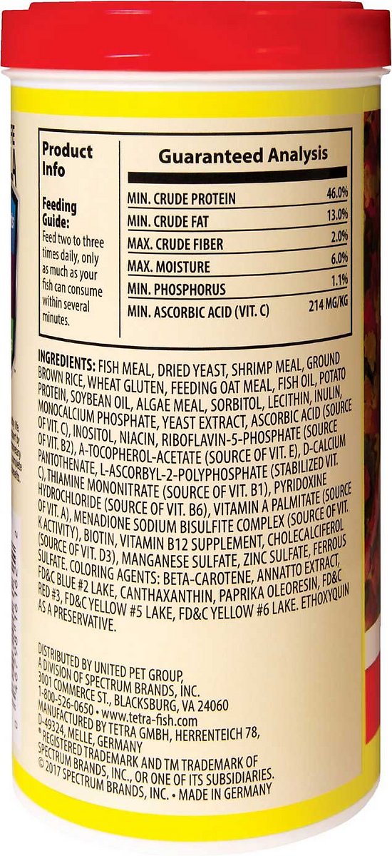 Tetra Color Tropical Flakes Fish Food. 2Pack (7.06-Ounce)