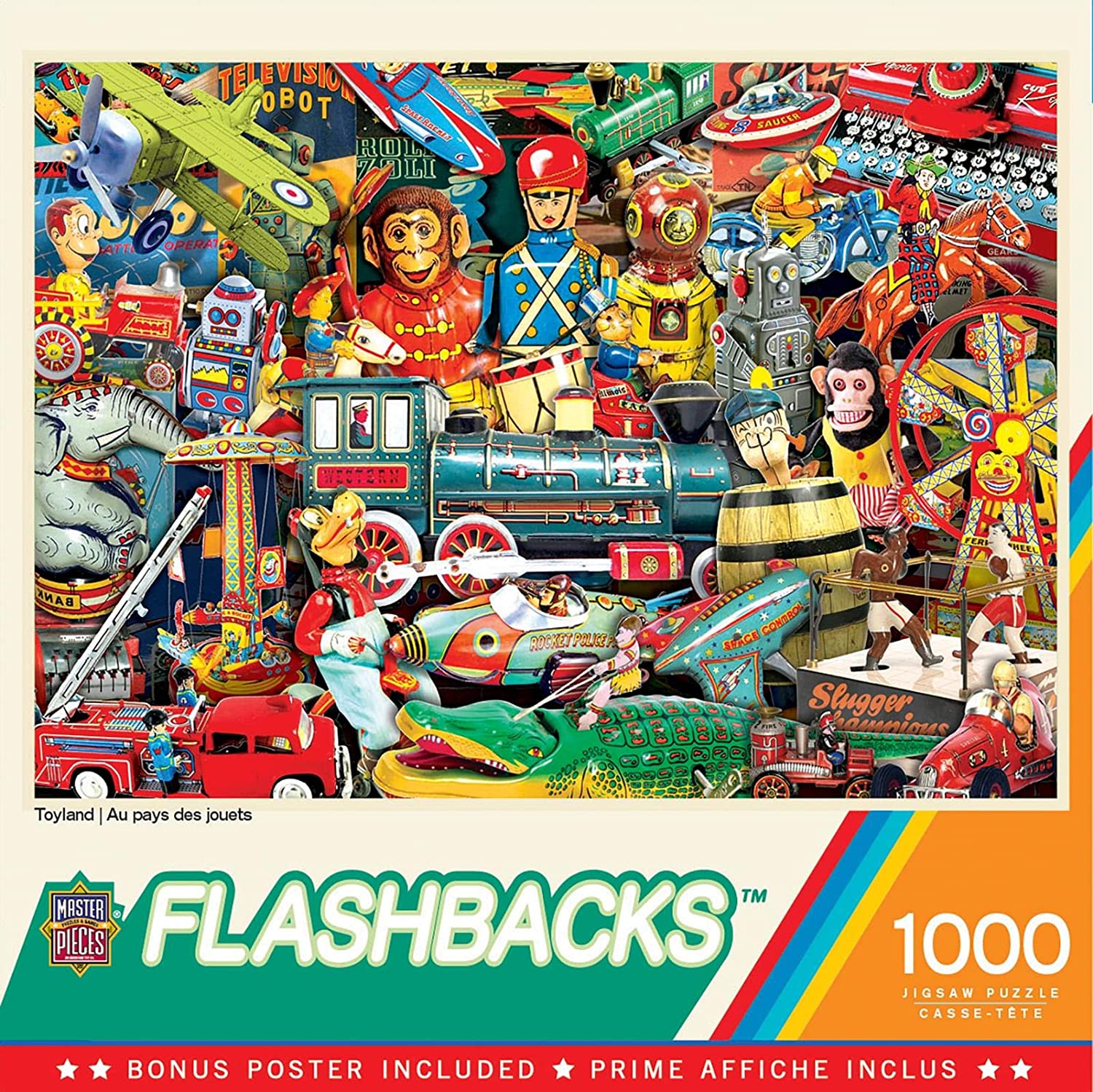 MasterPieces Flashback 1000 Puzzle Collection. Toyland 1000 Piece Jigsaw Puzzle