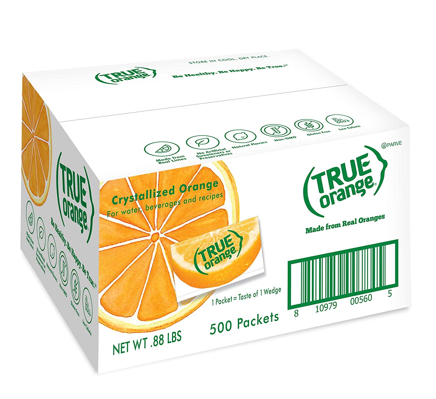 TRUE ORANGE Water Enhancer. Bulk Pack (500 Packets)