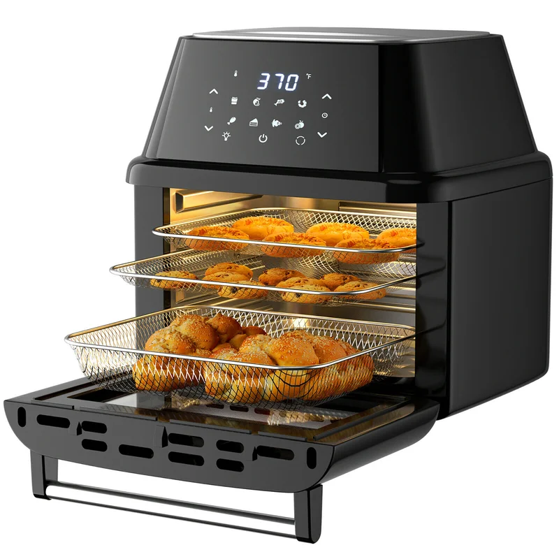 Costway EP24735BK 19 qt. Black Air Fryer Oven with Rotisserie