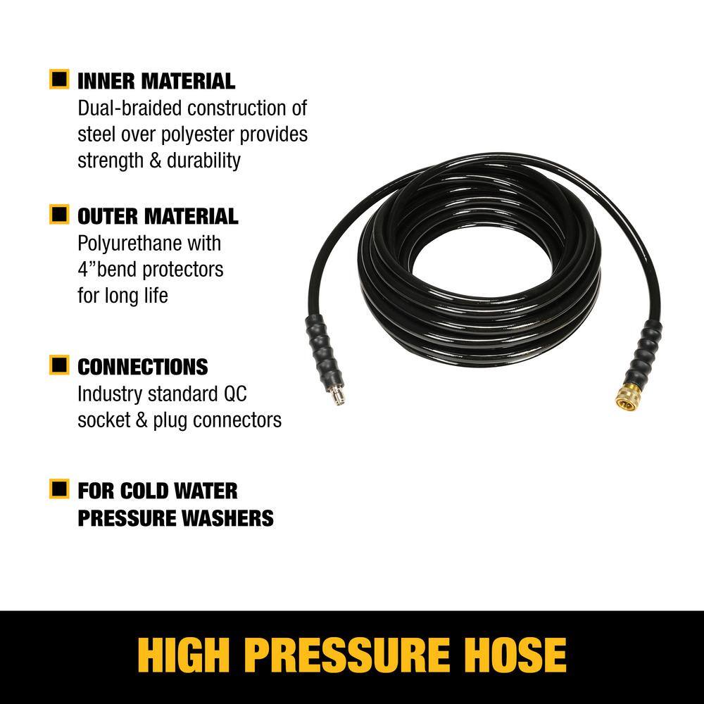 DEWALT DXPA50PH 3/8 in. x 50 ft Replacement/Extension Hose for Cold Water 5000 PSI Pressure Washers