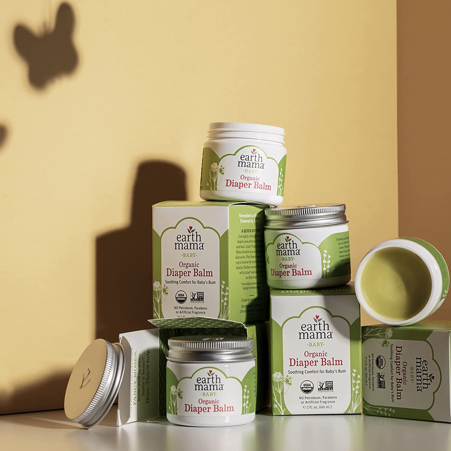 Organic Diaper Balm by Earth Mama | Safe Calendula Cream Protect Sensitive Skin