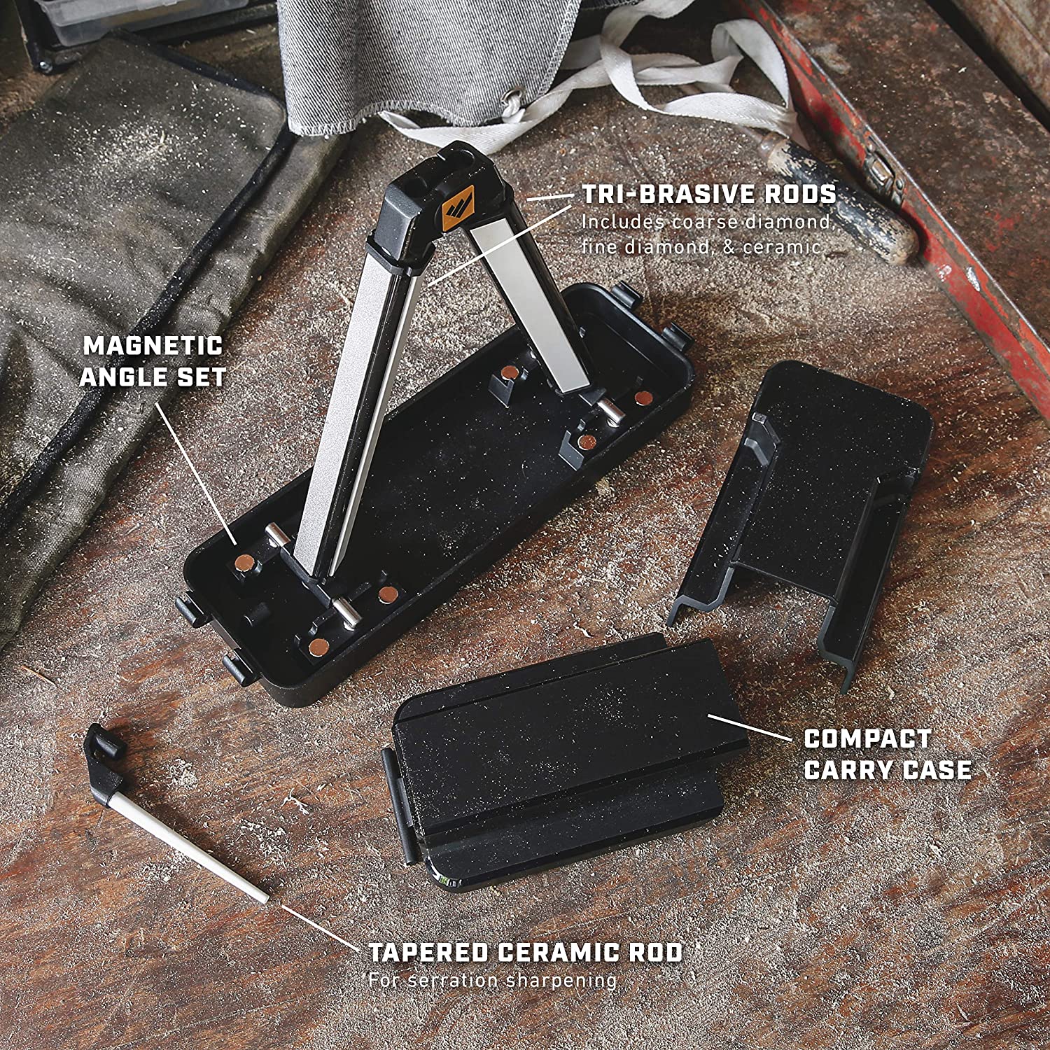 Work Sharp - WSBCHAGS Benchtop Angle Set Knife Sharpener - Ken Onion Edition