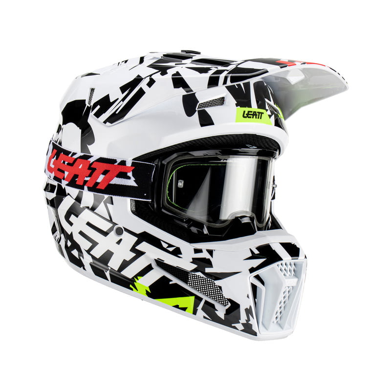 Leatt Moto 3.5 V23 Zebra Helmet size 2X-Large