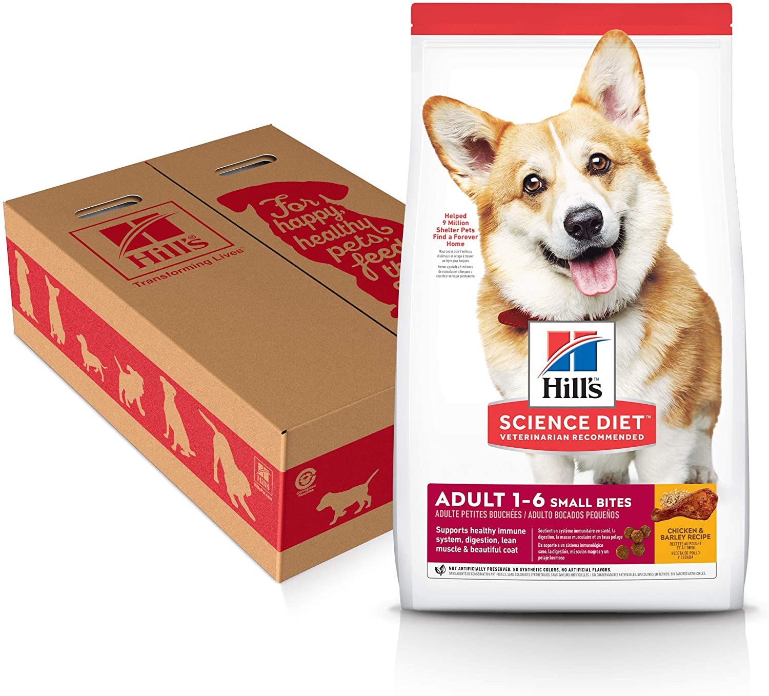 Hill-s Science Diet Adult Small Bites Chicken & Barley Recipe Dry Dog Food - Chicken & Barley. 30-lb bag