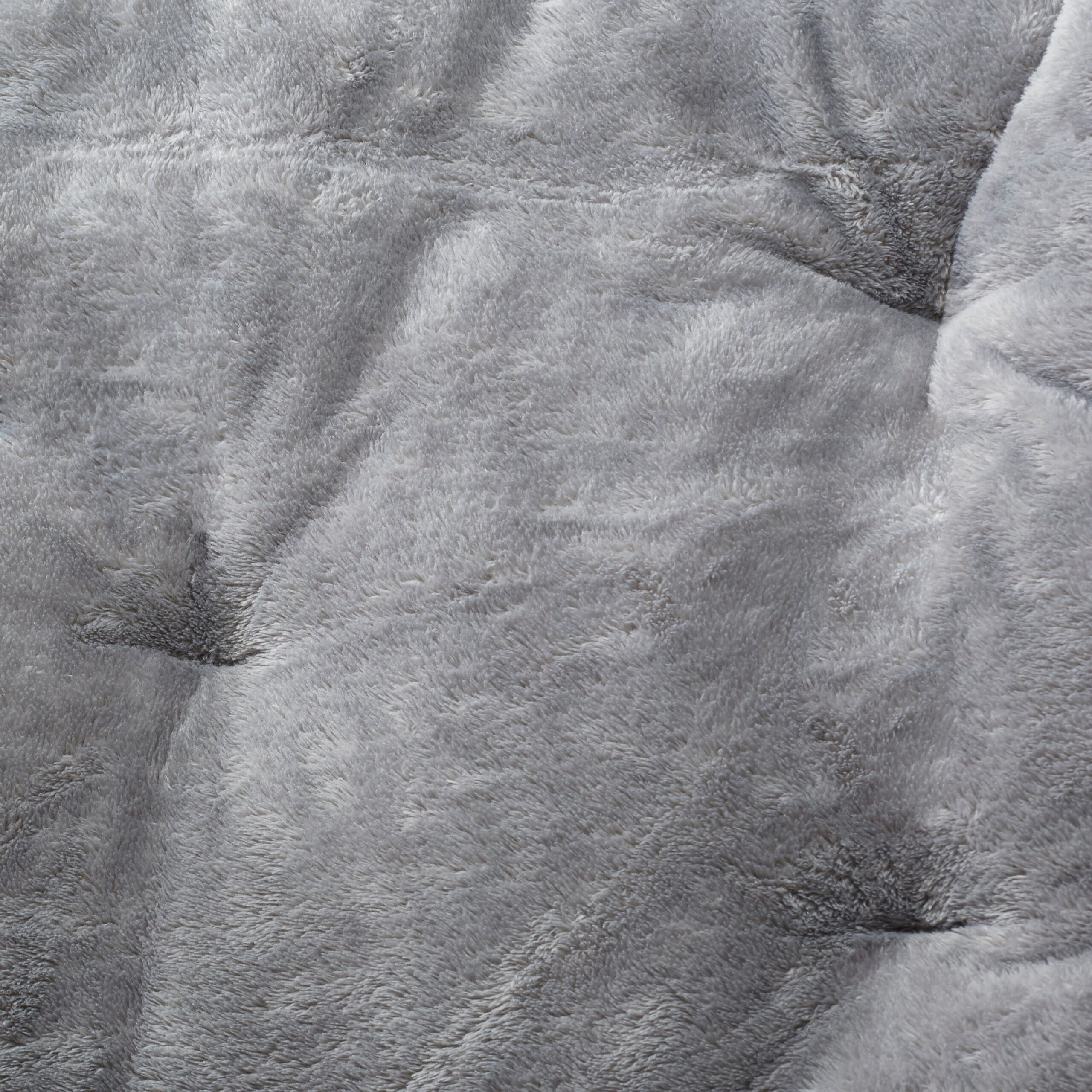 Mainstays Folding Faux Fur Butterfly Chair. Gray