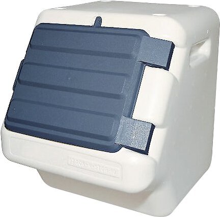 Bergan Stack-N-Stor Pet Food Storage. Beige and Navy. 18 gal (Medium)