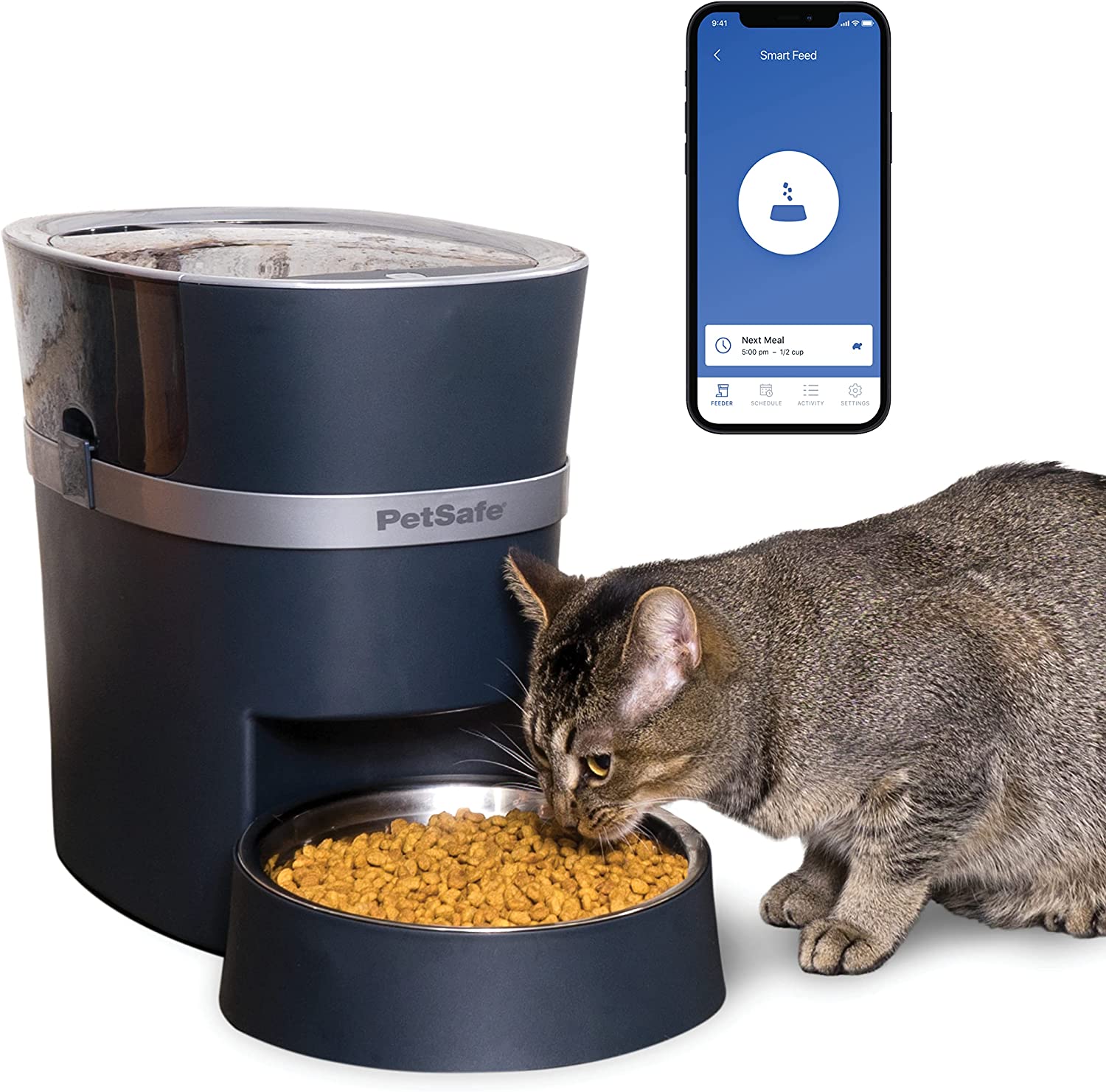 PetSafe Smart Feed Automatic Dog and Cat Feeder. One Size Fits All. Blue