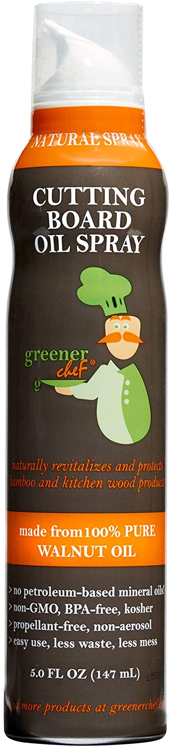 Greener Chef Food Grade Cutting Board Oil Spray and Butcher Block Oil Conditioner