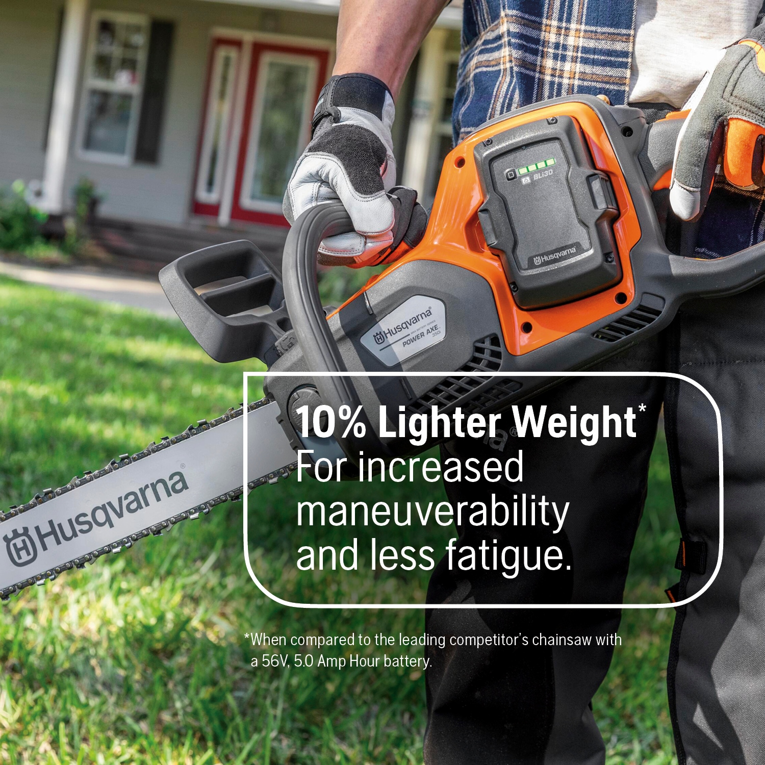 Husqvarna Power Axe 350i 40-volt 18-in Brushless Cordless Electric Chainsaw 7.5 Ah (Battery & Charger Included)