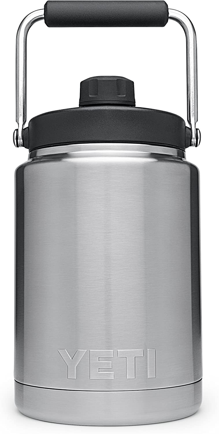 YETI Rambler Vacuum Insulated Stainless Steel Half Gallon Jug with MagCap. Stainless Steel