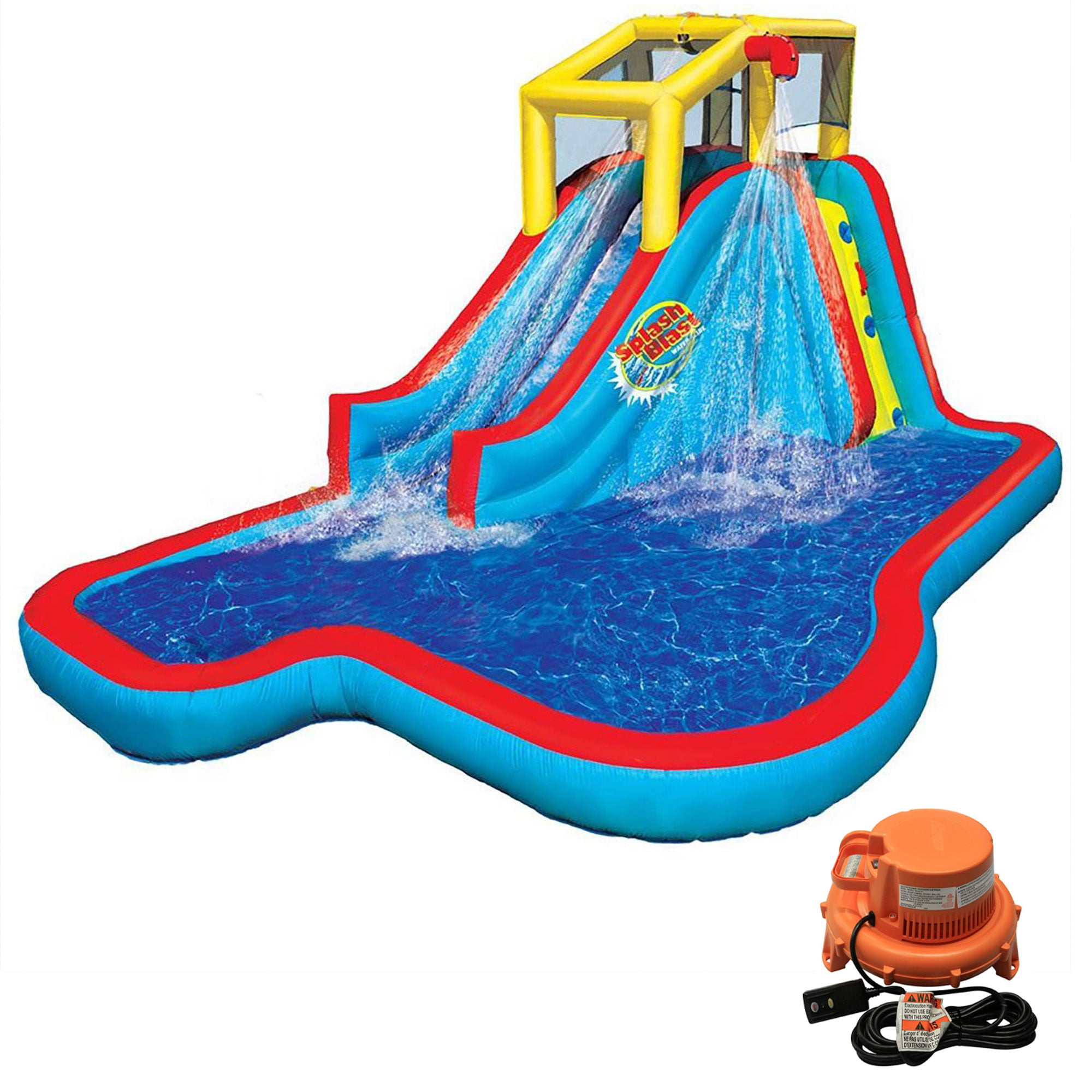 Banzai Slide N- Soak Inflatable Outdoor Kids Splash Pool Water Park