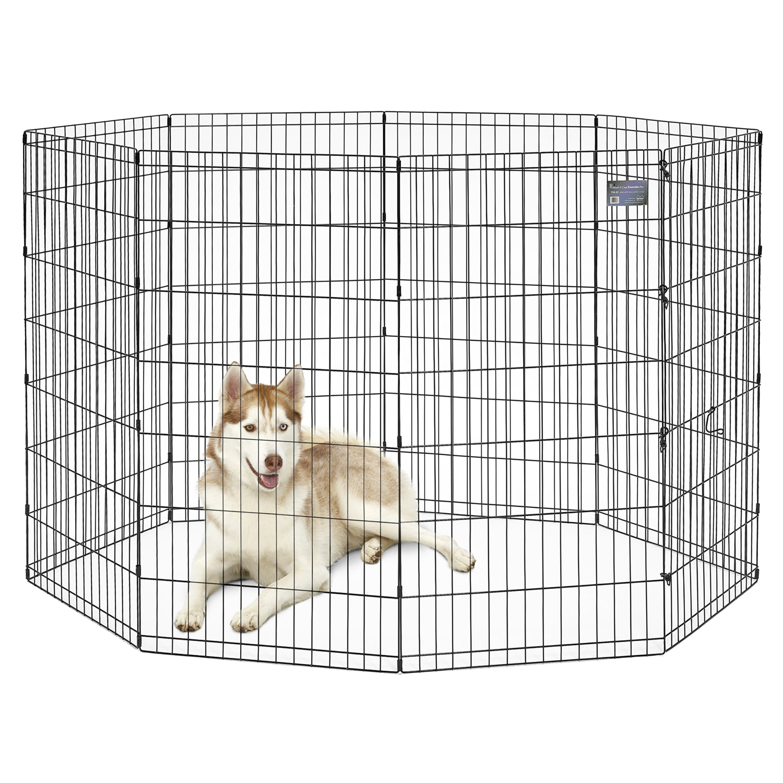 MidWest Foldable Metal Exercise Pet Dog Playpen. without Door. 48″H
