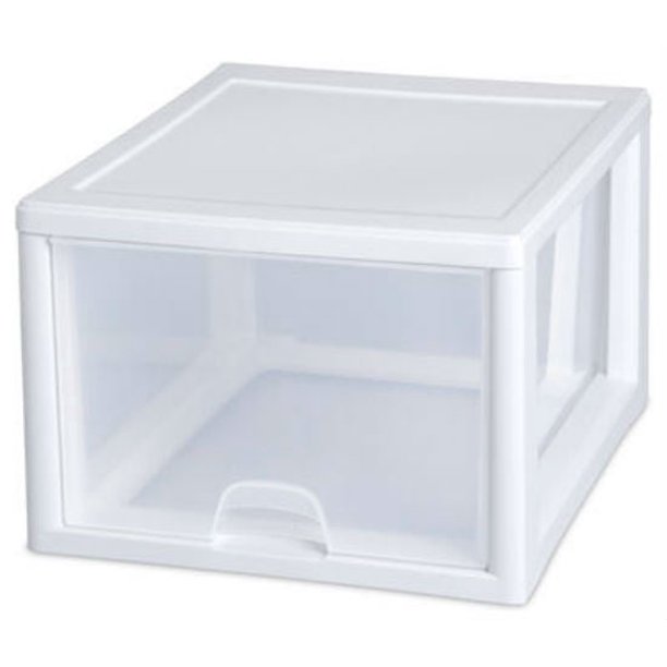 Sterilite 23108004 Stacking Drawer. White. 27 Quart.Each