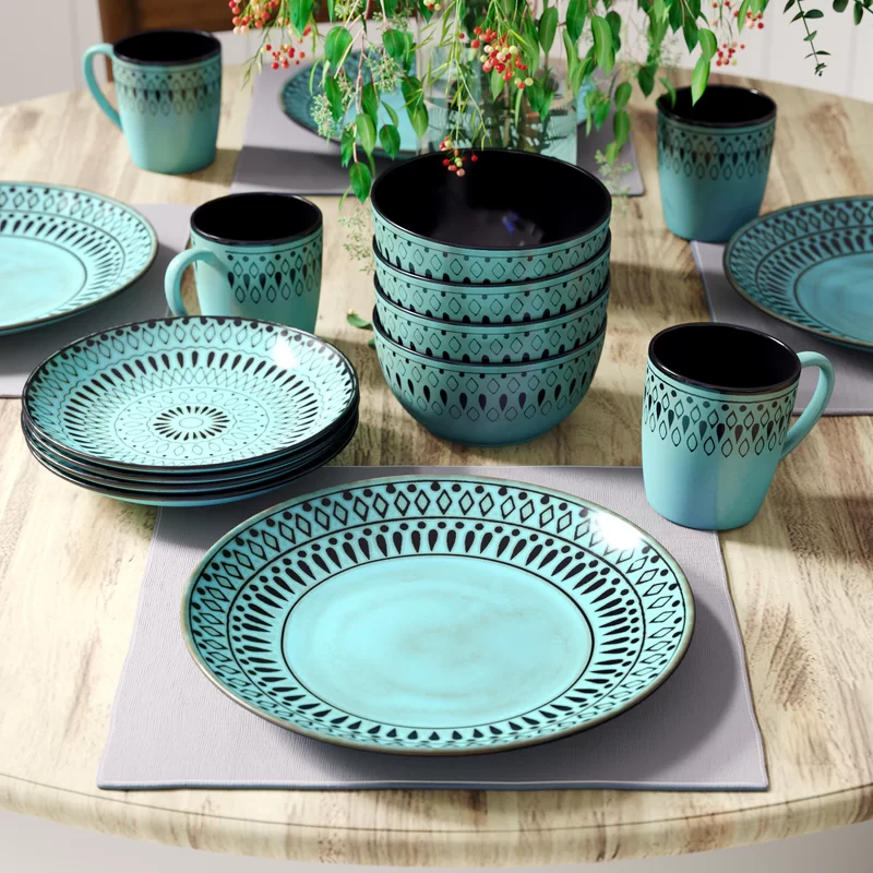 Mistana™ Fukuoka Stoneware Dinnerware Set - Service for 4