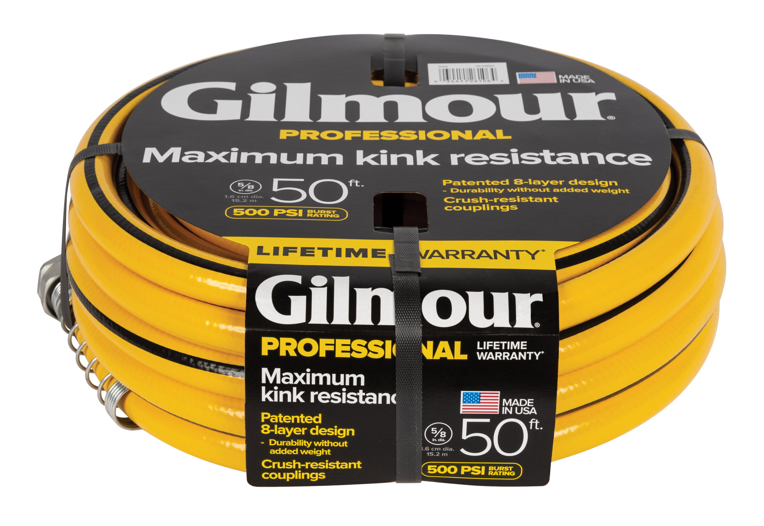 Gilmour 50ft Pro Hose. 5/8″ Diameter. Yellow. 1 Each. 864501-1020