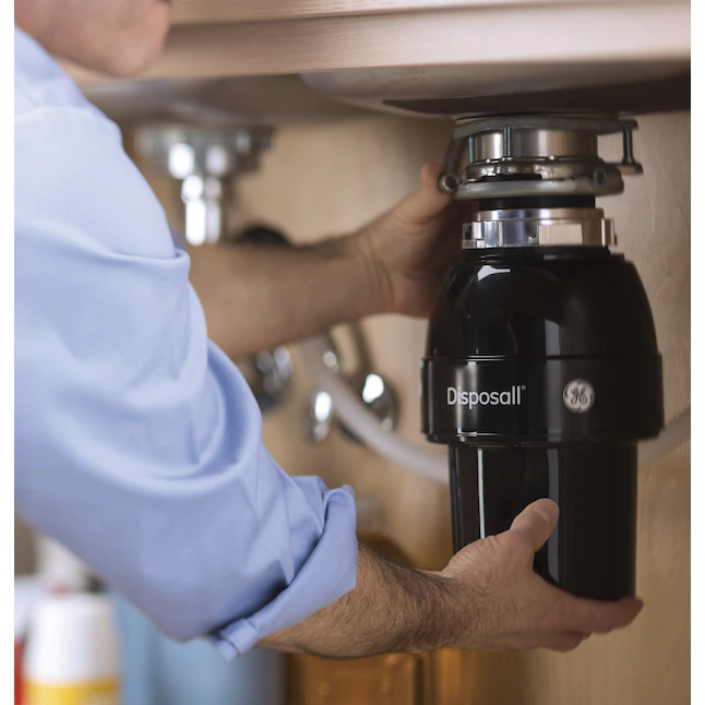 GE Continuous Feed Garbage Disposal. 1/3 Horsepower. Good for Grinding: Fruit Peels. Cooked Pasta. & Cereal. Easy Install Kit and Power Cord Included