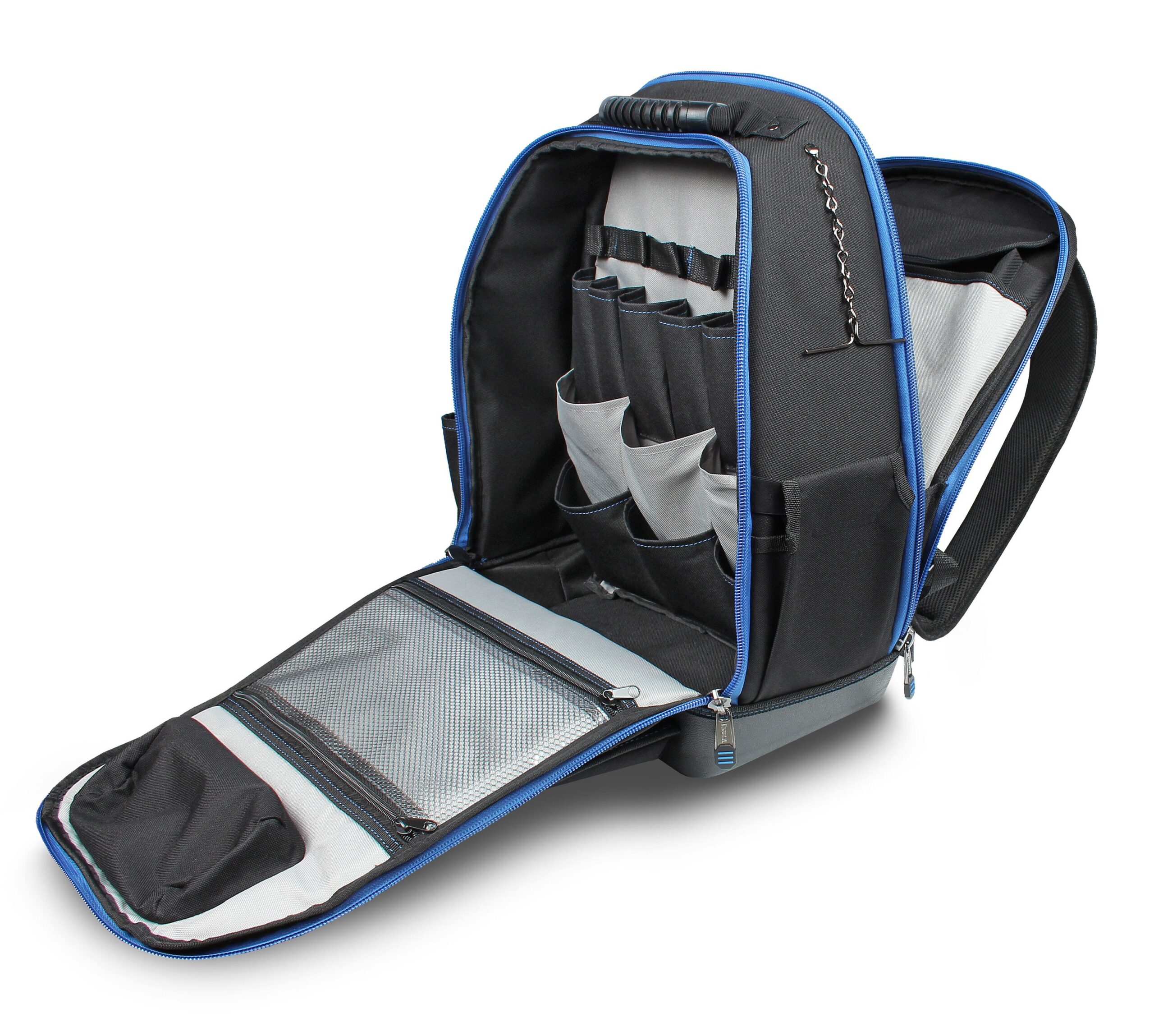 IDEAL Pro Series Black Polyester 16-in Zippered Backpack