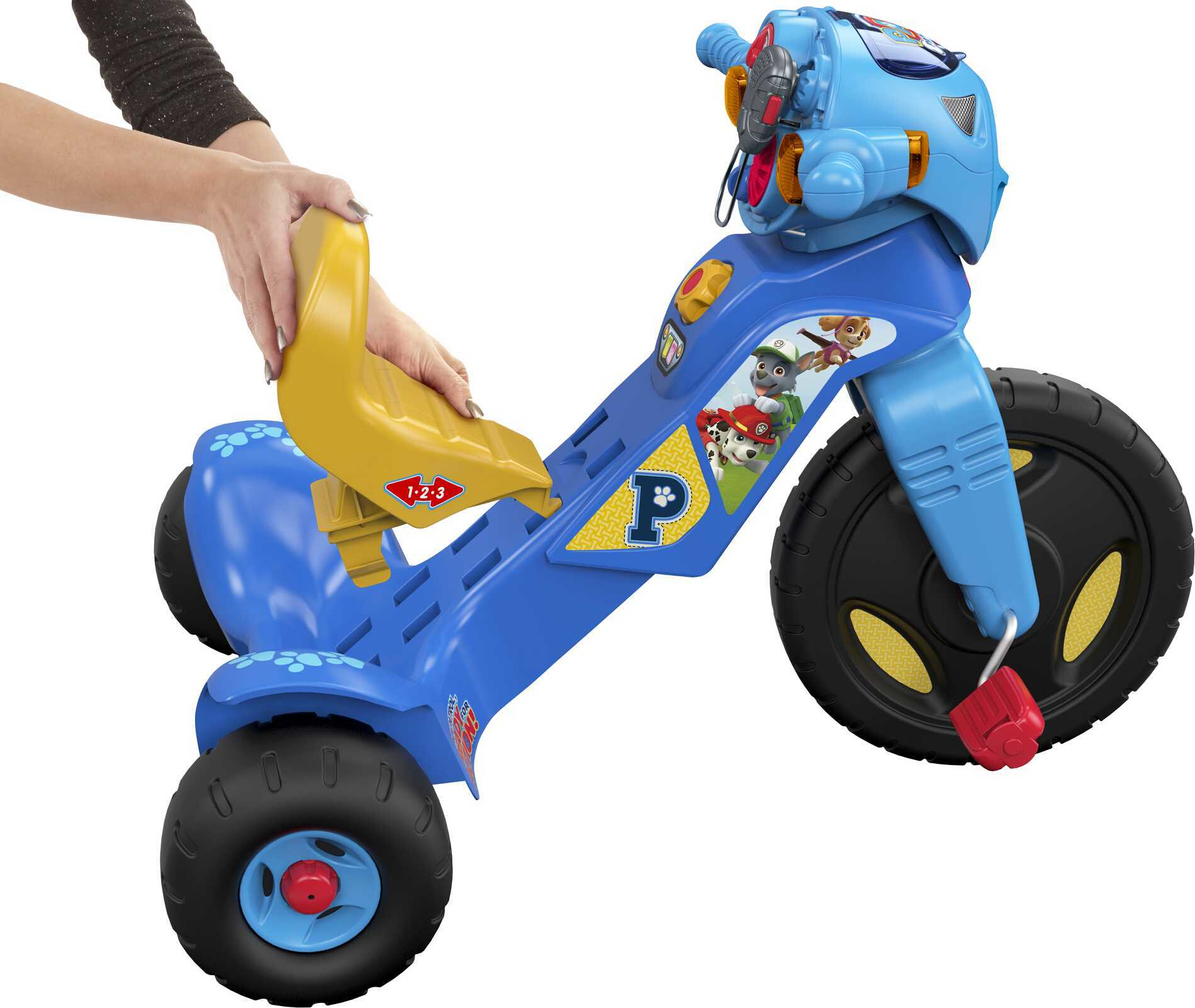 PAW Patrol Fisher-Price Nickelodeon Lights & Sounds Trike Ride-On Vehicle