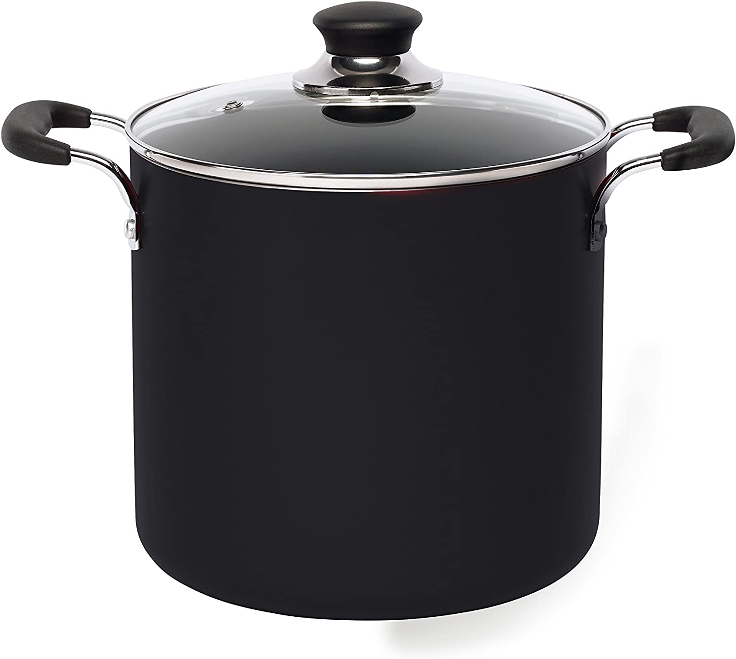 T-fal Soup. Stock. Dishwasher Safe Nonstick Pot. 8 Quart. Charcoal. Black