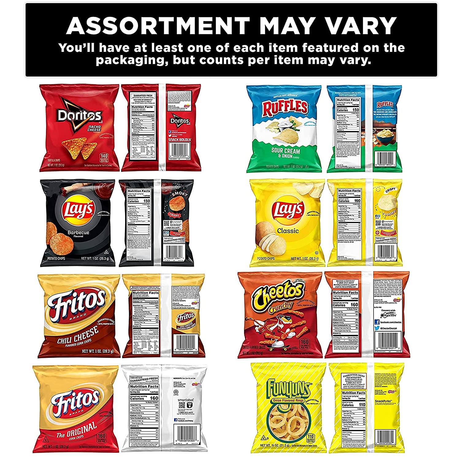 Frito-Lay Variety Pack. Party Mix. 40 Count