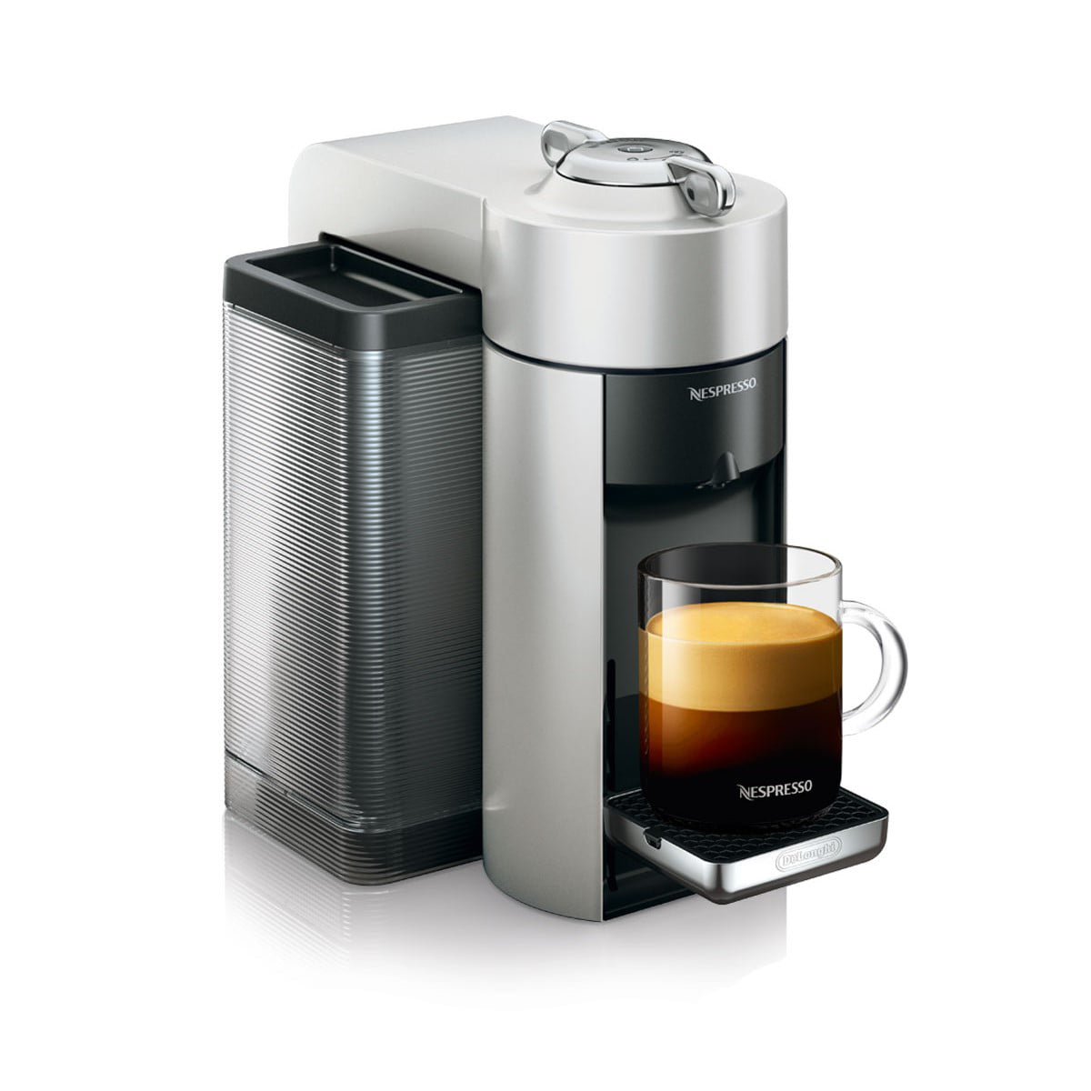 Nespresso Vertuo Coffee and Espresso Machine by De-Longhi. Silver